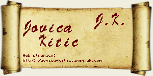 Jovica Kitić vizit kartica